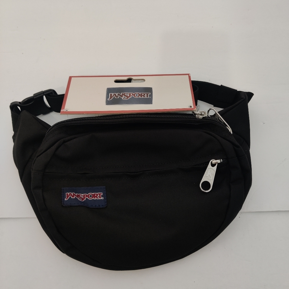 Jansport Fanny Pack Fifth Avenue Waist Pouch Durable Unisex Black